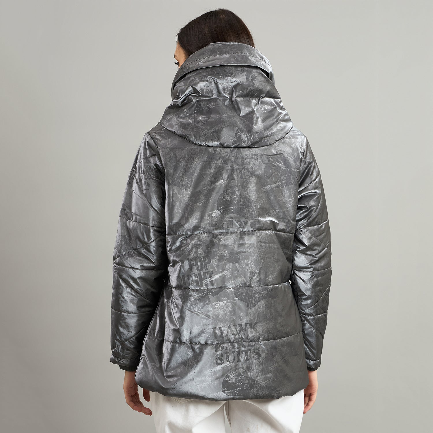 Duke Urban Women Short Style Hooded Bomber Jacket (SDZ4169)