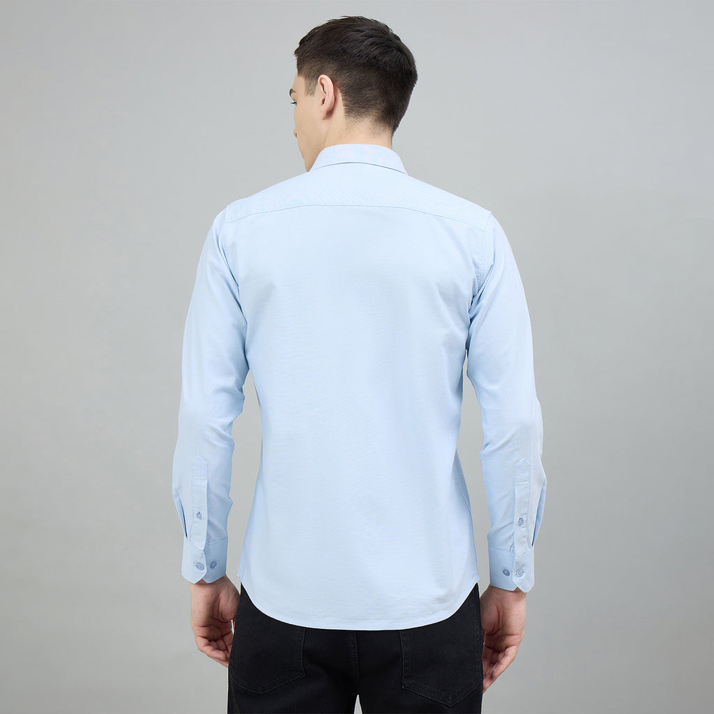 Duke Urban Men Solid Full Sleeve Spread Collar Slim Shirt (SDO8PLOE)