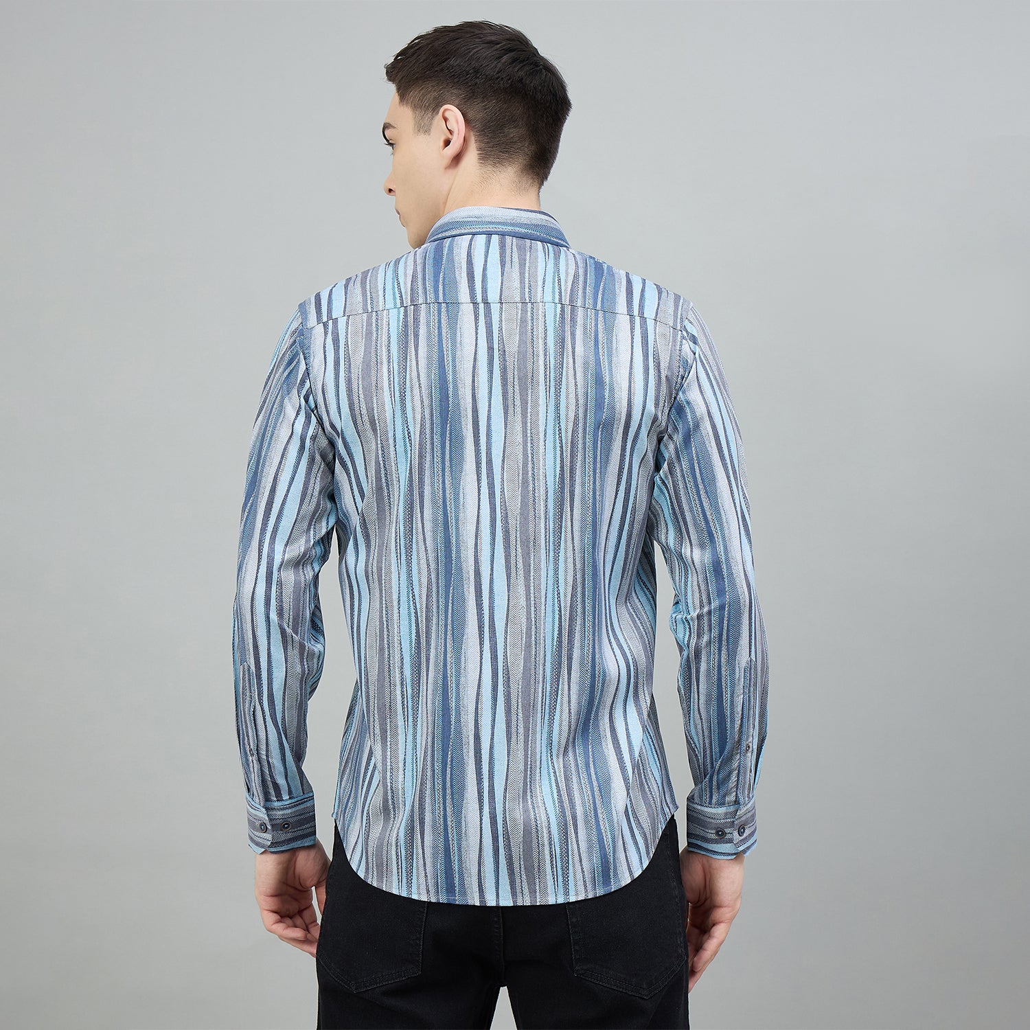 Duke Urban Men Printed Full Sleeve Spread Collar Regular Shirt (SDO9PRK)