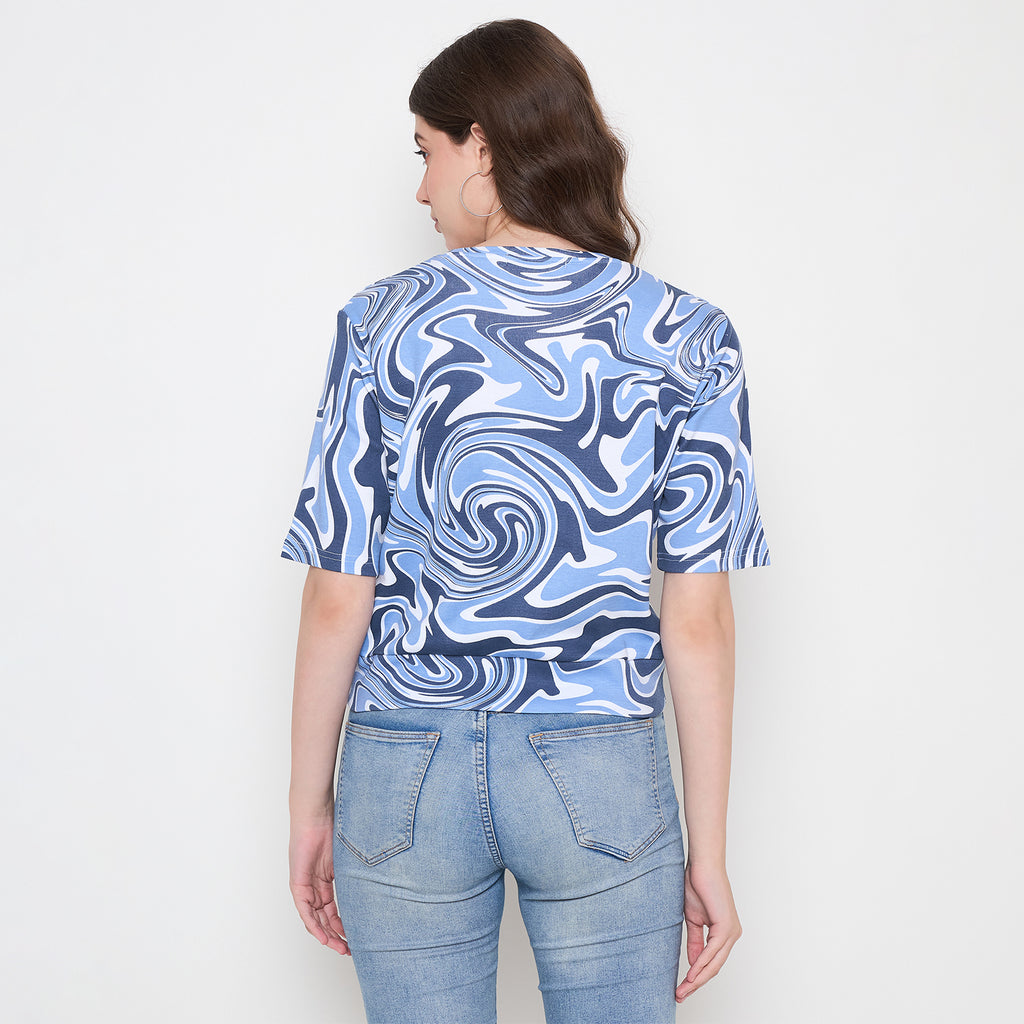 Duke Urban Women Round Neck Crop Top (LFX4206)