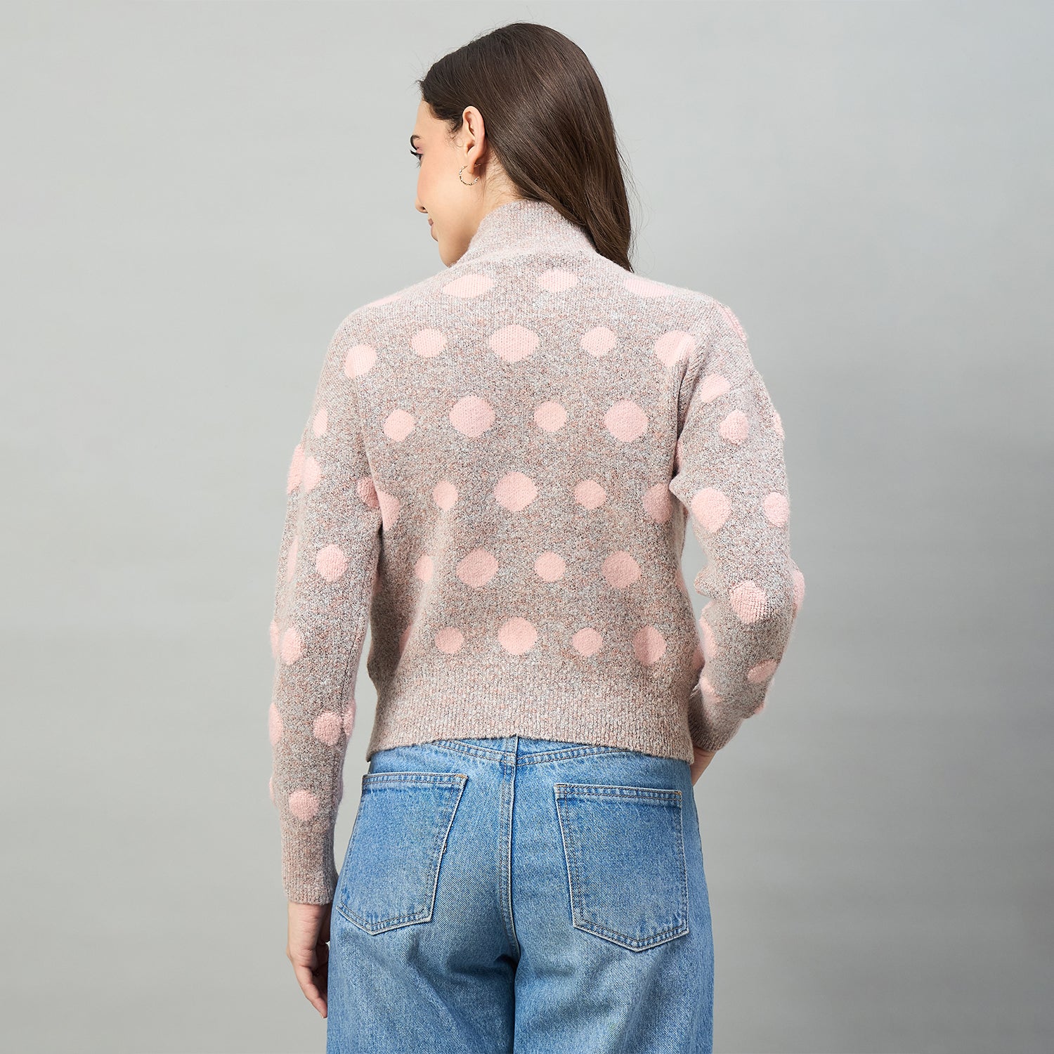 Duke Urban Women High Neck Full Sleeve Sweater (SDS1528)