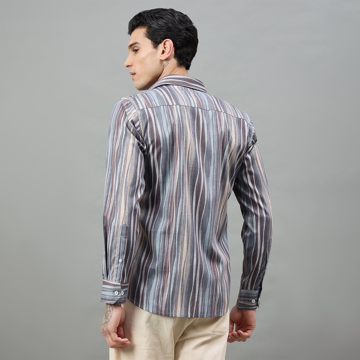 Duke Urban Men Printed Full Sleeve Spread Collar Regular Shirt (SDO9PRK)