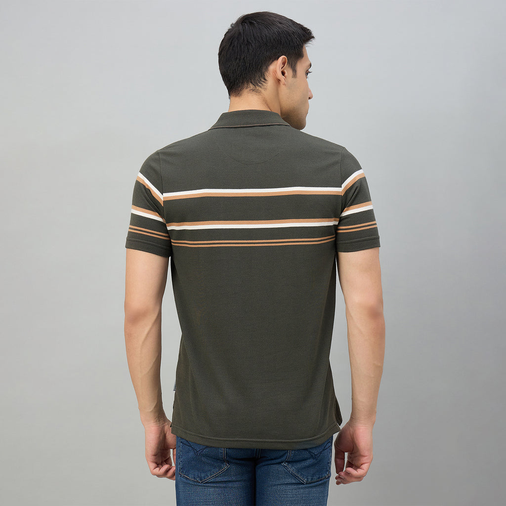 Duke Men Half Sleeve Cotton Regualr Fit Casual T-shirt (LF7637)