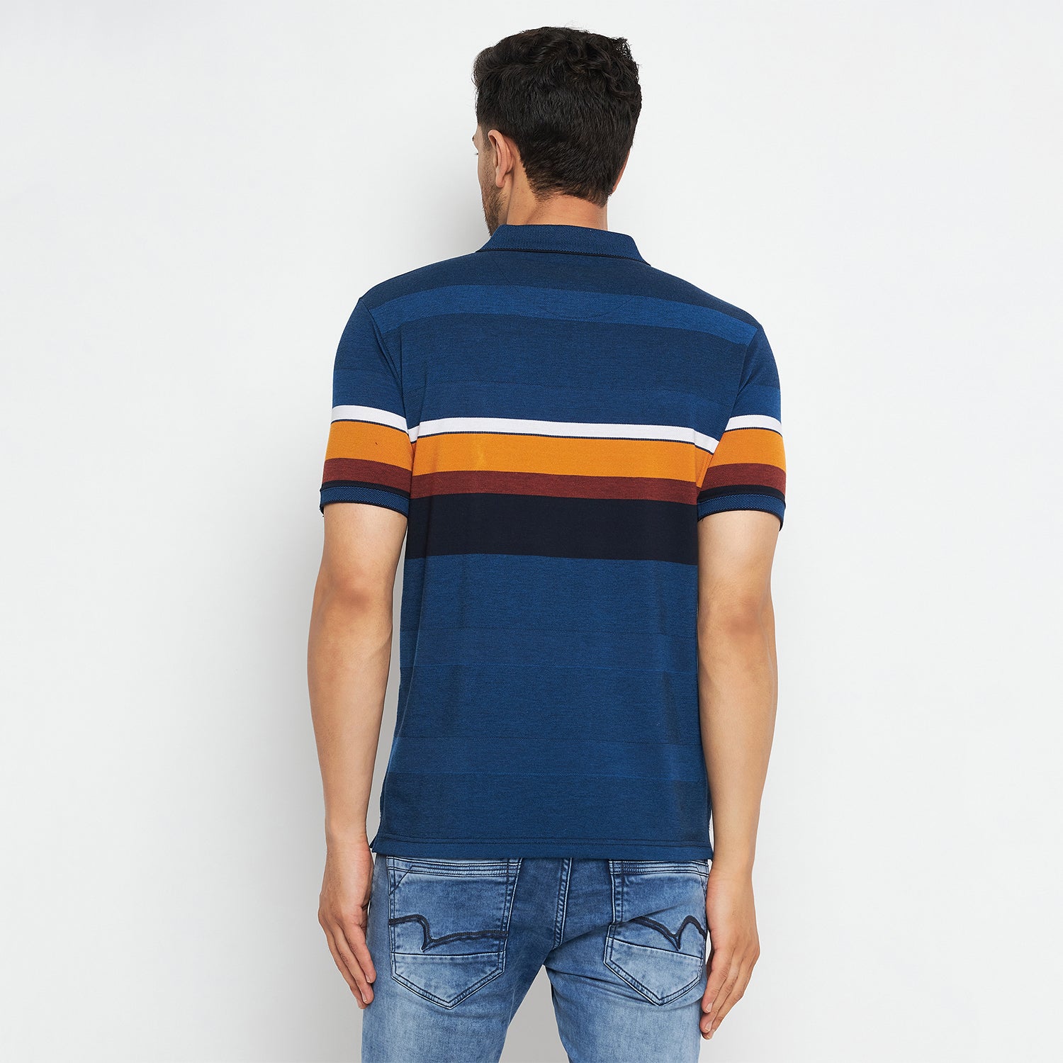 Duke Stardust Men Polo Neck Half Sleeve Cotton T-shirt (LF7069)