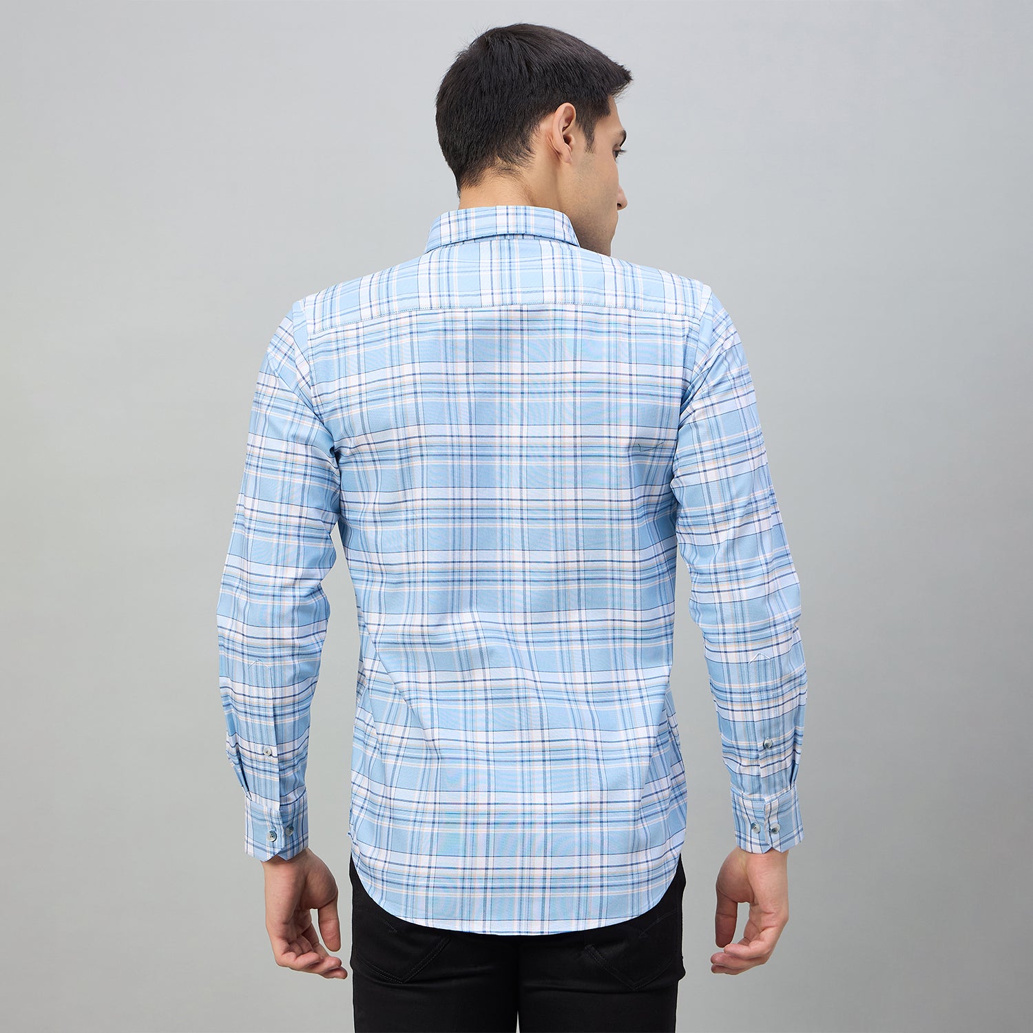 Duke Men Slim Fit Full Sleeve Oxford Cotton Shirt (SDO5CKCY)