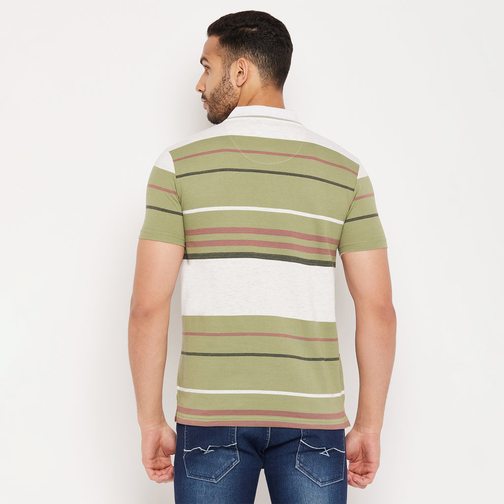 Duke Stardust Men Half Sleeve Polo Neck Cotton T-shirt (4152)