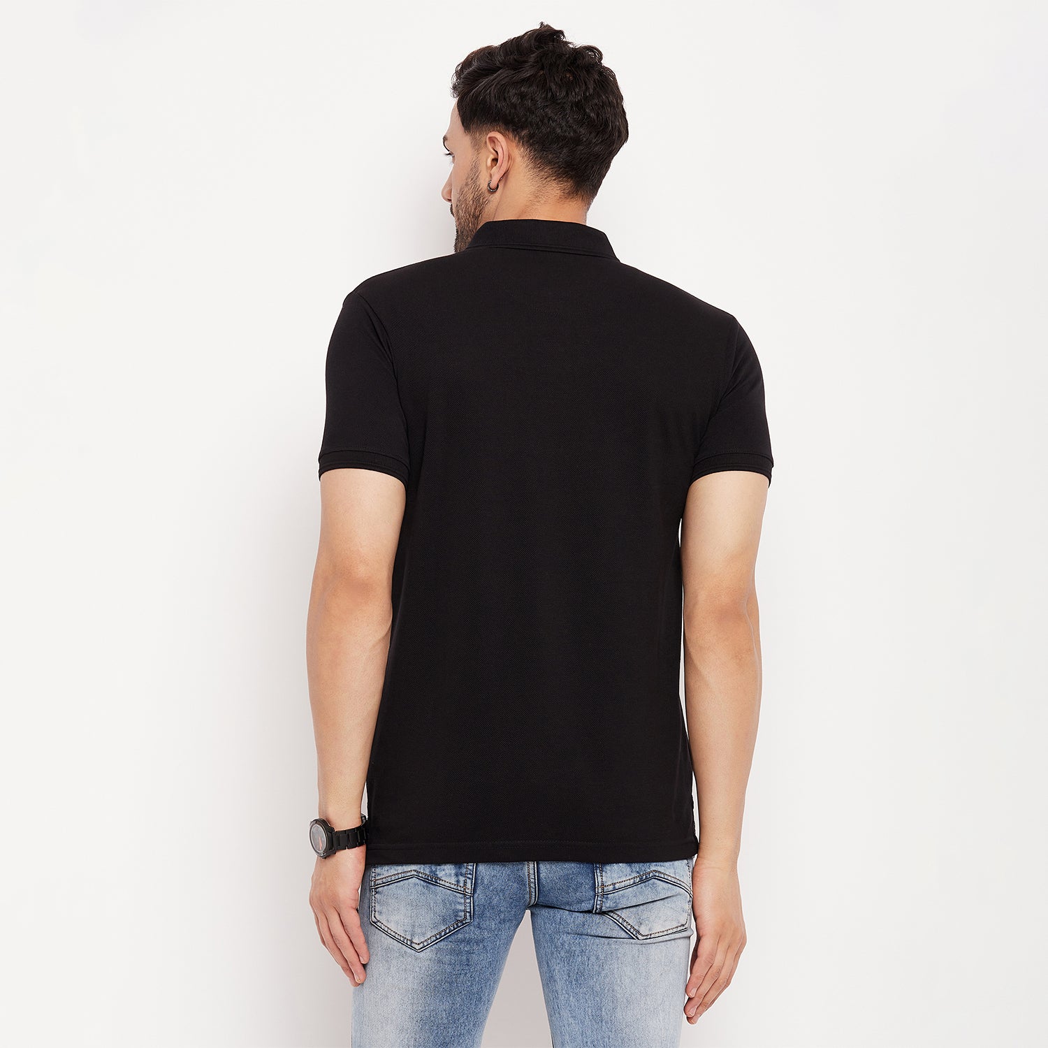Duke Stardust Men Half Sleeve Polo Neck Cotton T-shirt (4049)