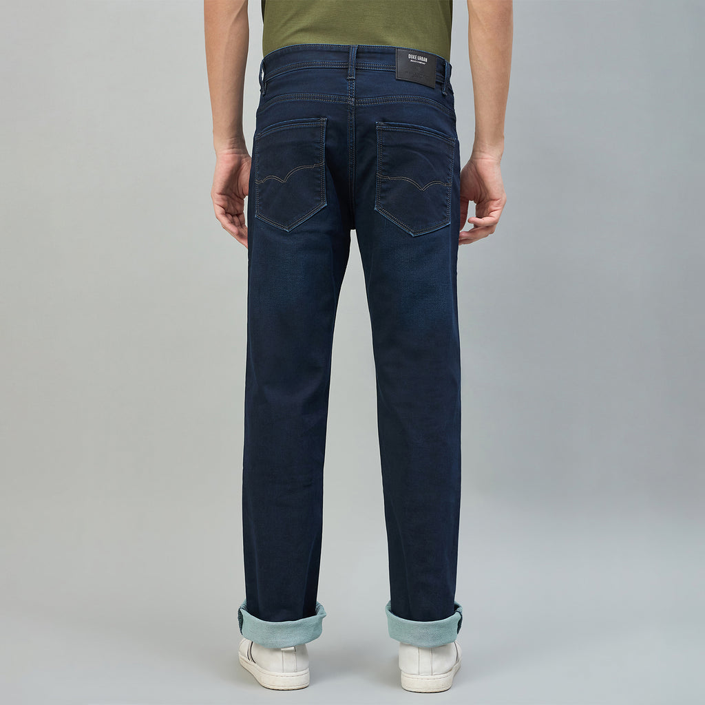 Duke Urban Men Comfort Fit Mid-Rise Light Fade Stretchable Jeans (SDD9136C)