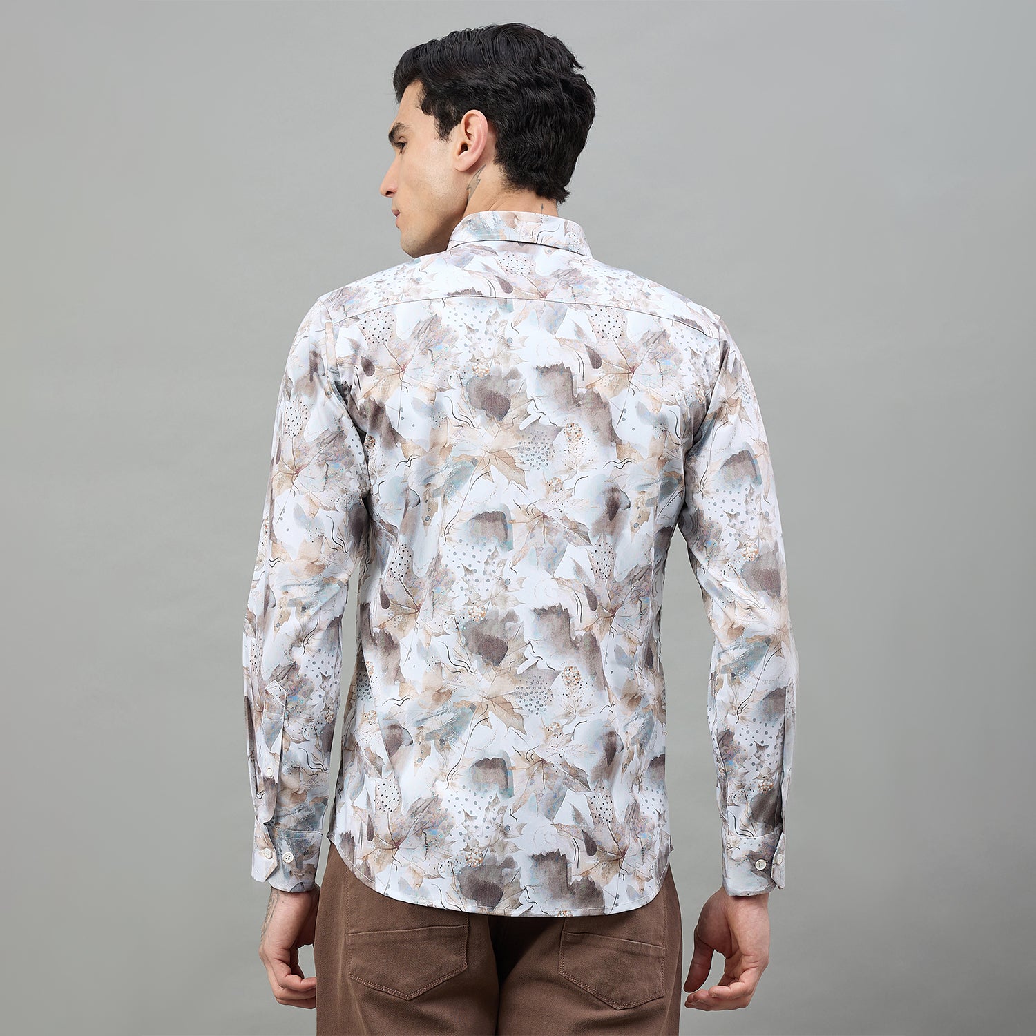Duke Urban Men Floral Print Full Sleeve Regular Shirt (SDO9PRH)