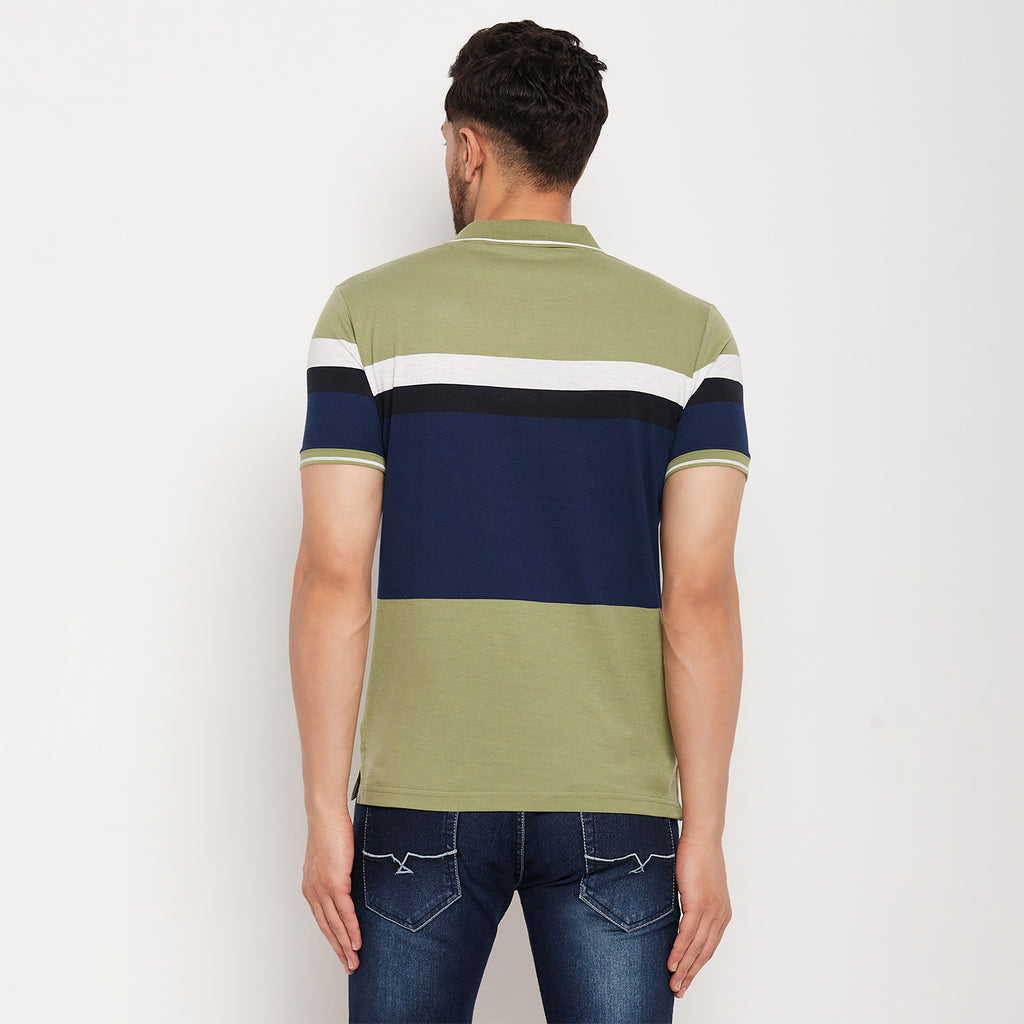 Duke Stardust Men Half Sleeve Polo Neck Cotton T-shirt (LF5724)