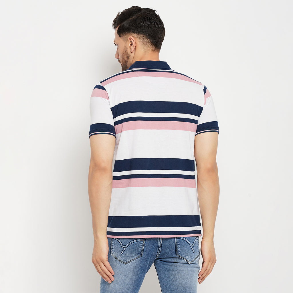 Duke Stardust Men Half Sleeve Polo Neck Cotton T-shirt (LF5845)