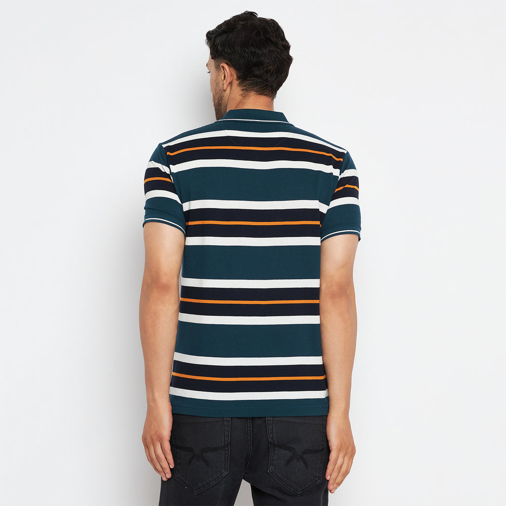Duke Stardust Men Polo Neck Half Sleeve Cotton T-shirt (LF7046)