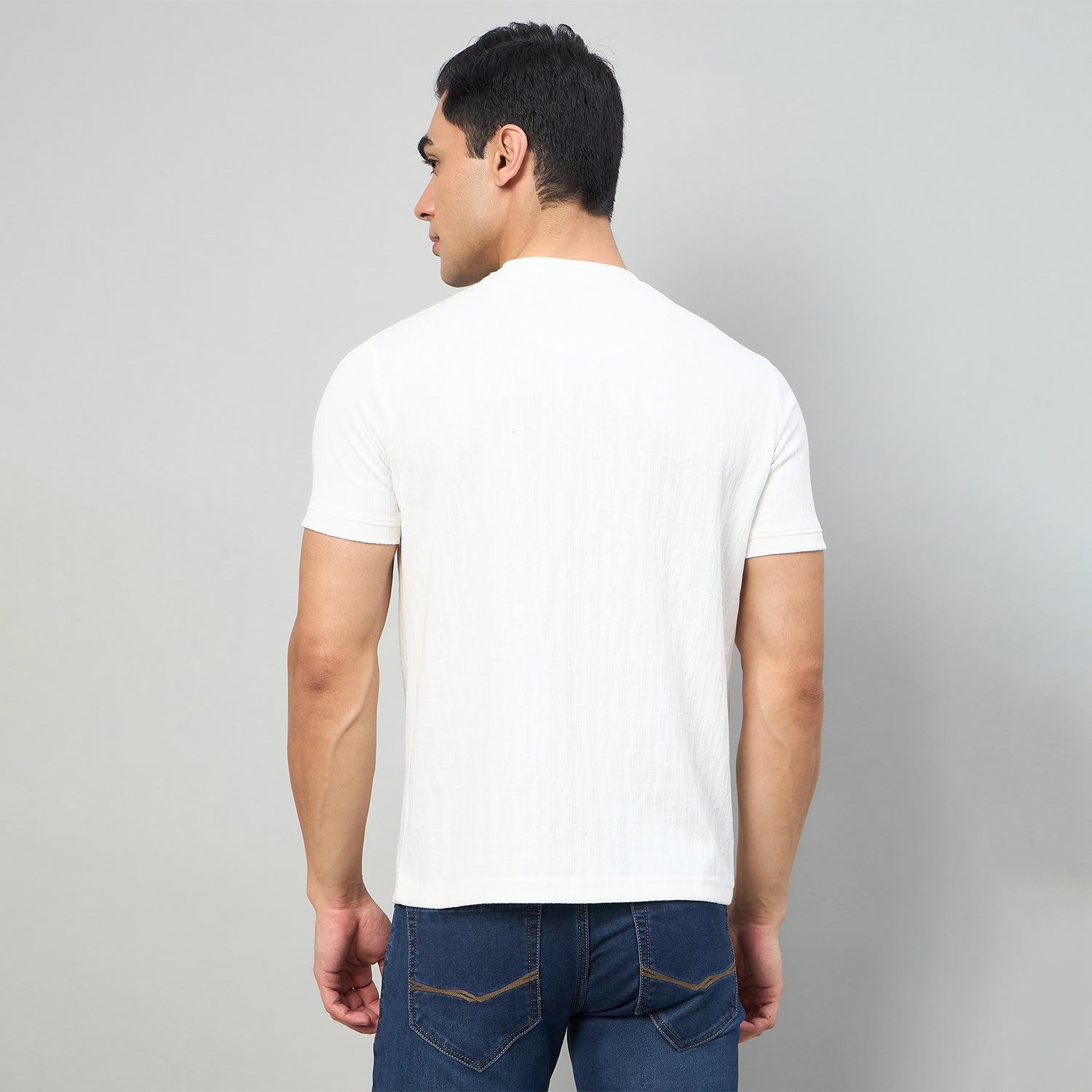 Duke Men Half Sleeve Cotton Smart Fit Casual T-shirt (LF7984)