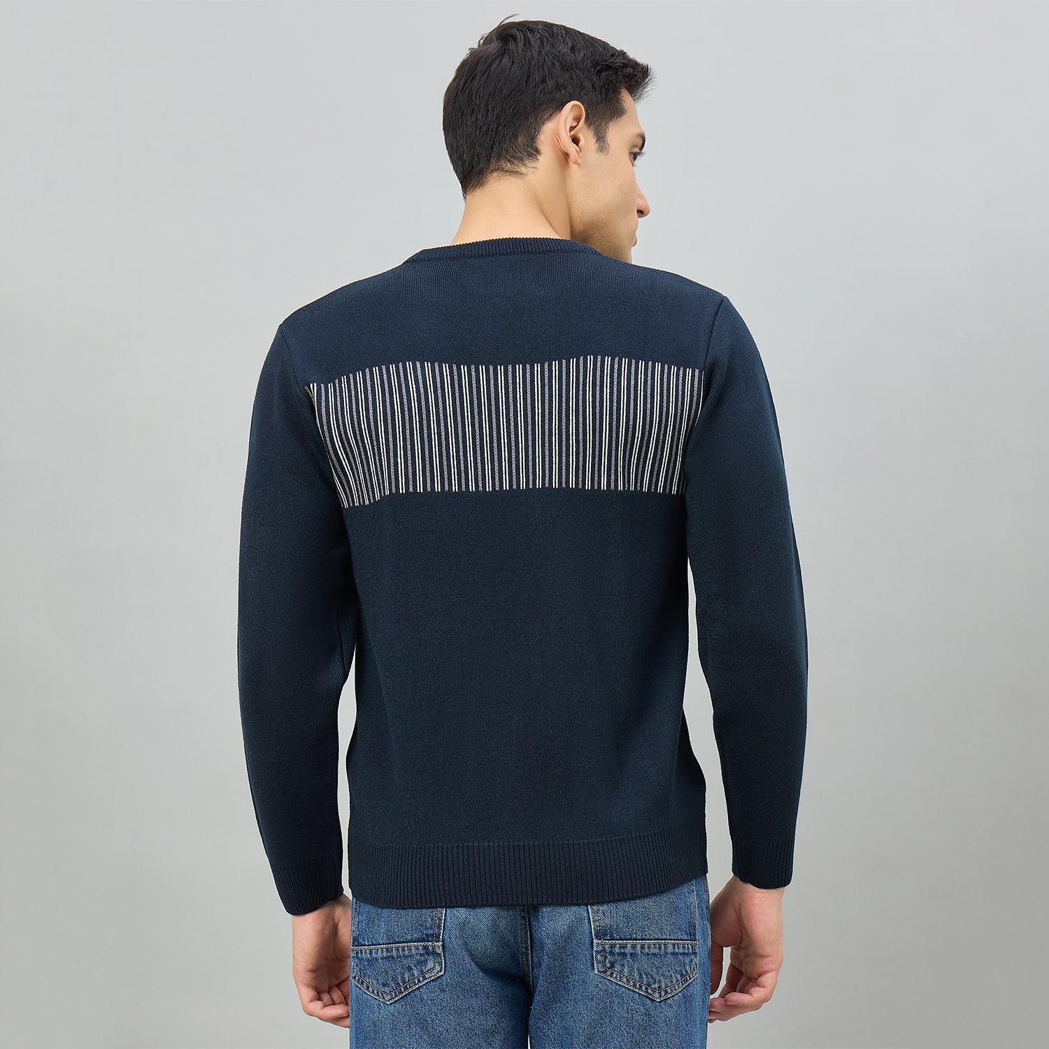 Duke Men Full Sleeve Round Neck Regular Sweater (SDS2337)