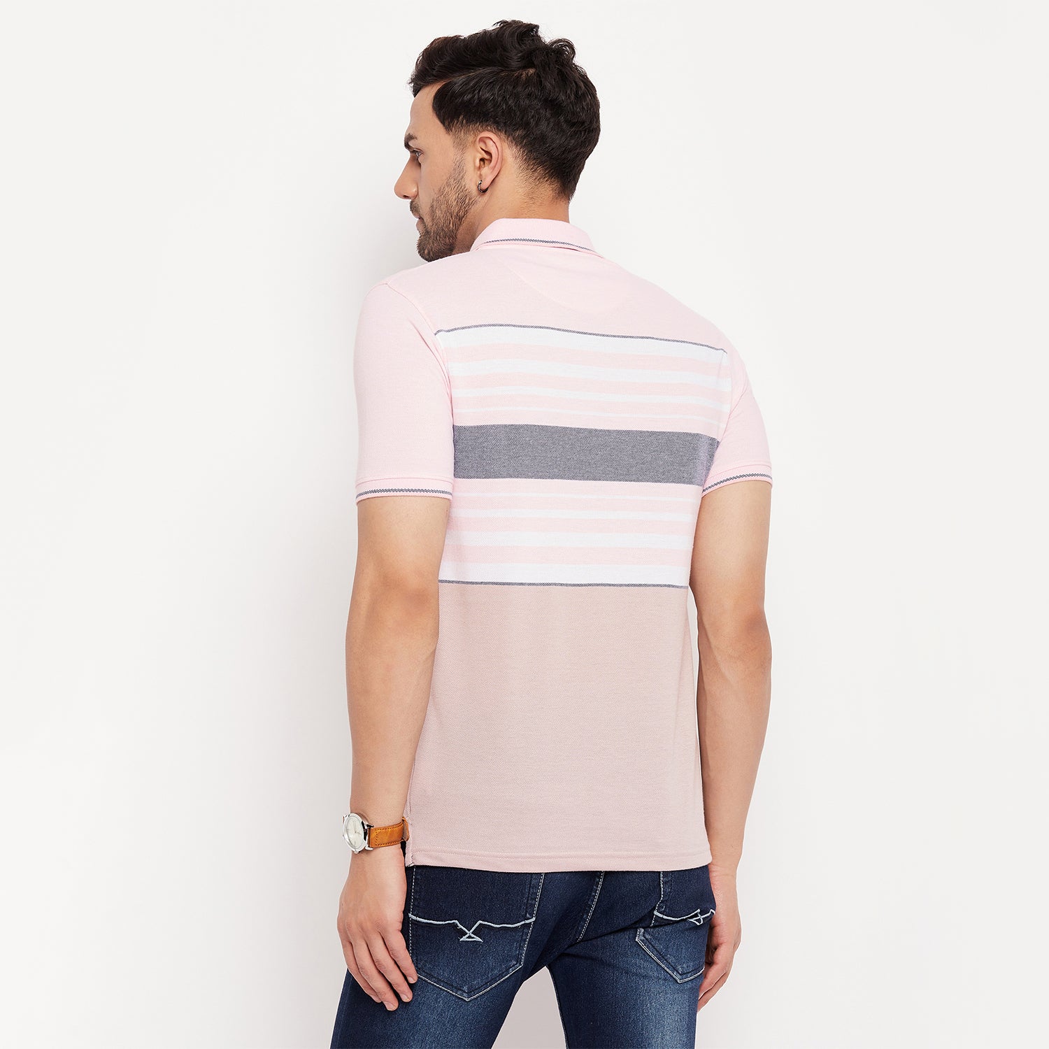 Duke Stardust Men Half Sleeve Polo Neck Cotton T-shirt (LF5880)