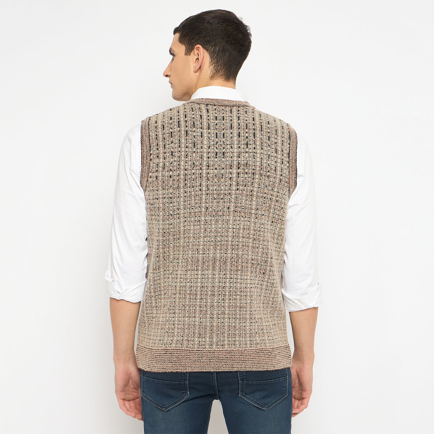 Duke Urban Men Sleeveless V Neck Sweater (SDS2159)