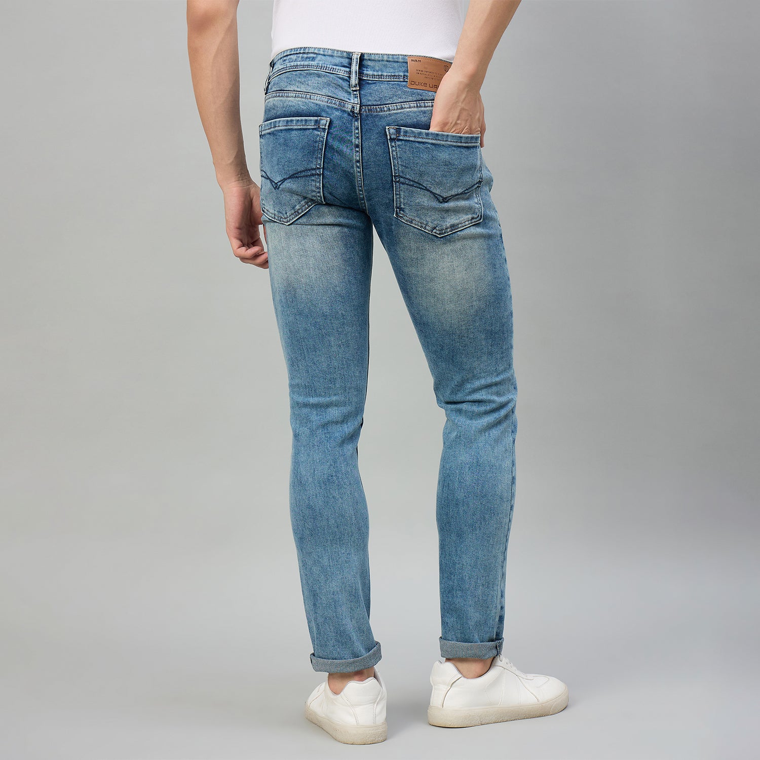 Duke Men Narrow Fit Stretchable Jeans (SDD5963N)