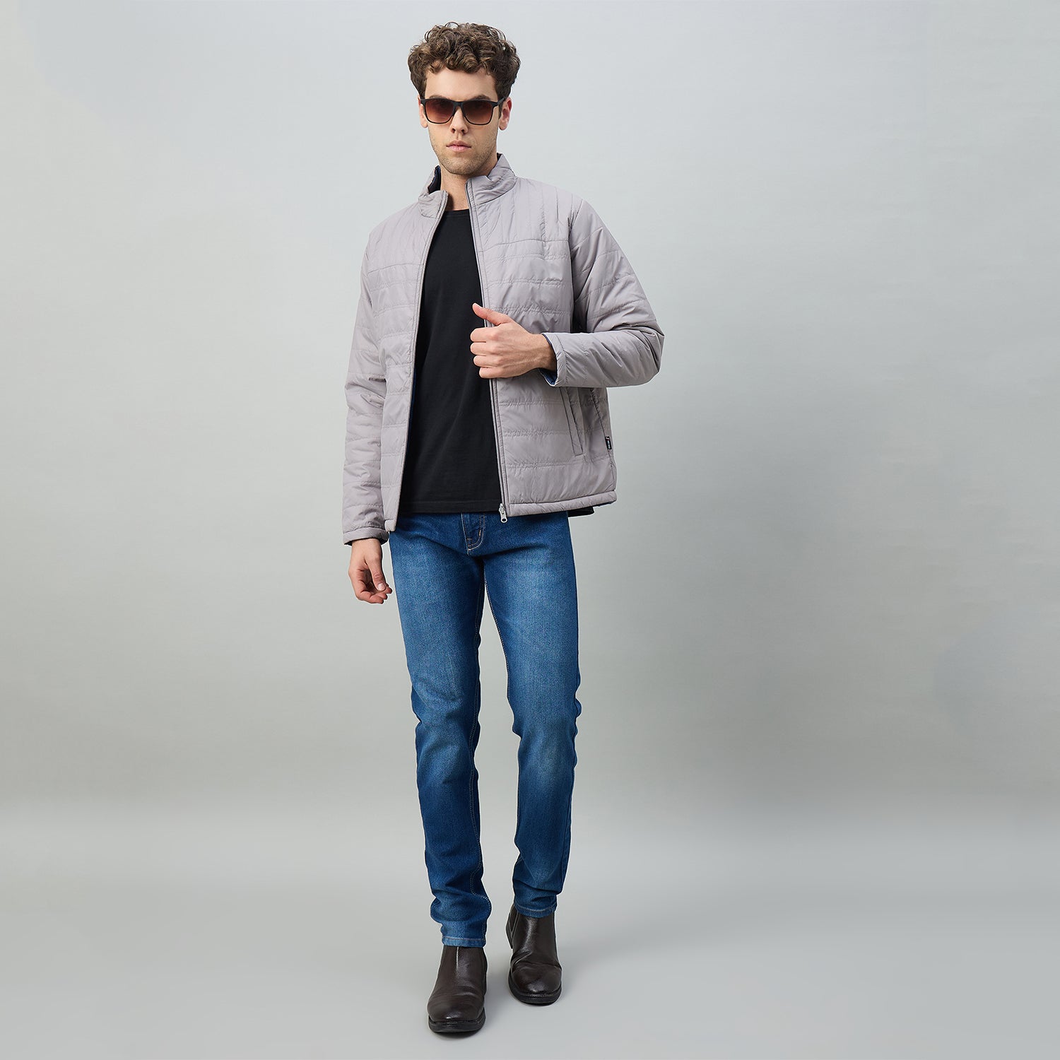 Duke Urban Men Reversible High Neck Regular Jacket (OSDZ9292)