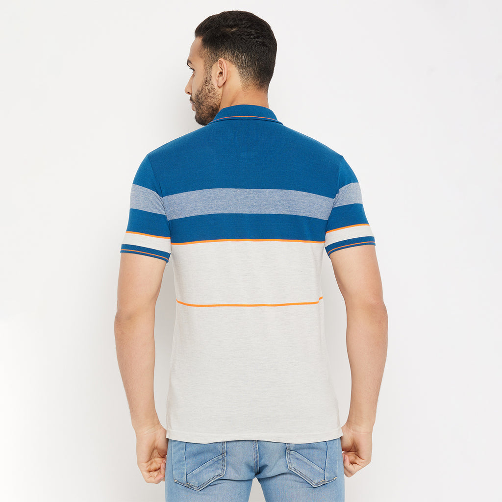 Duke Stardust Men Half Sleeve Polo Neck Cotton T-shirt (4085)