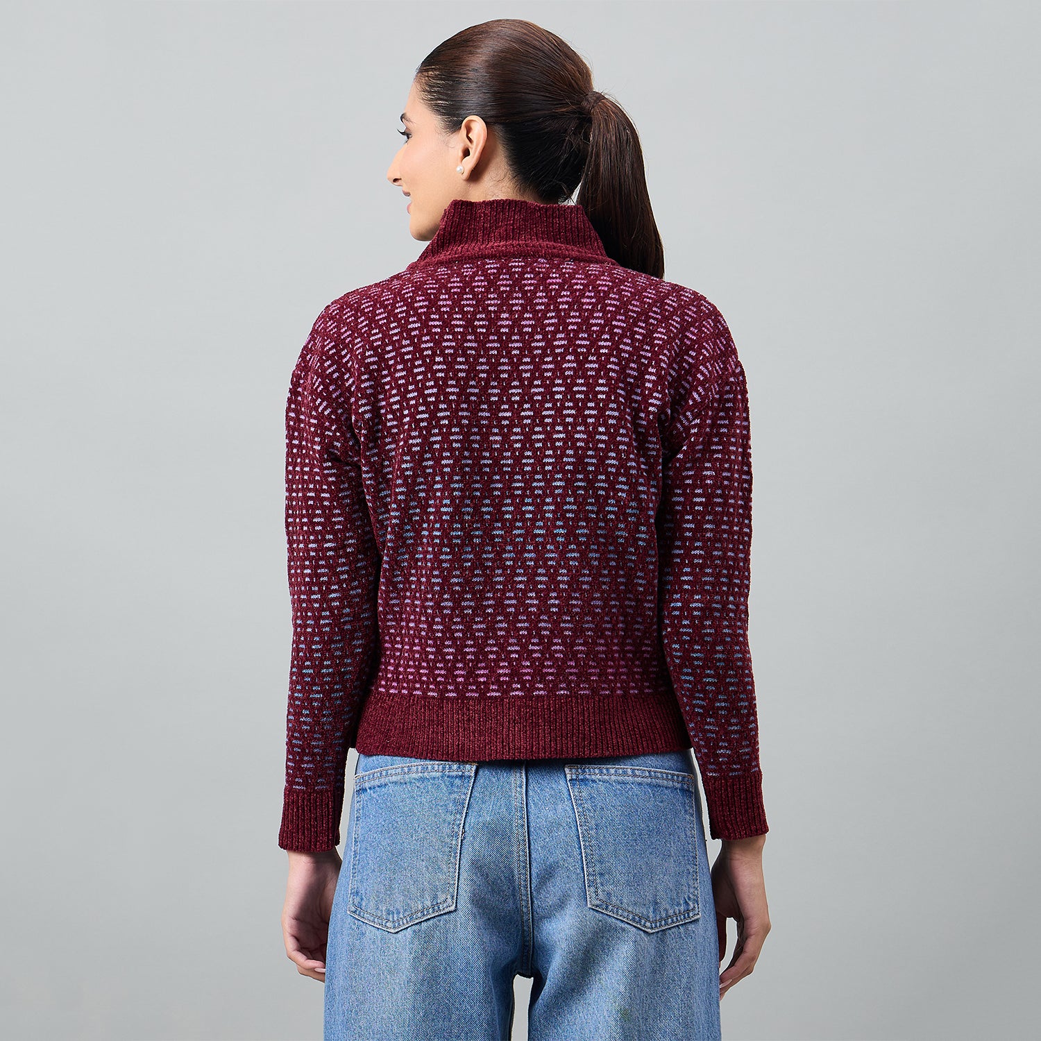 Duke Urban Women Full Sleeve V Neck Pullover (SDS1234N)