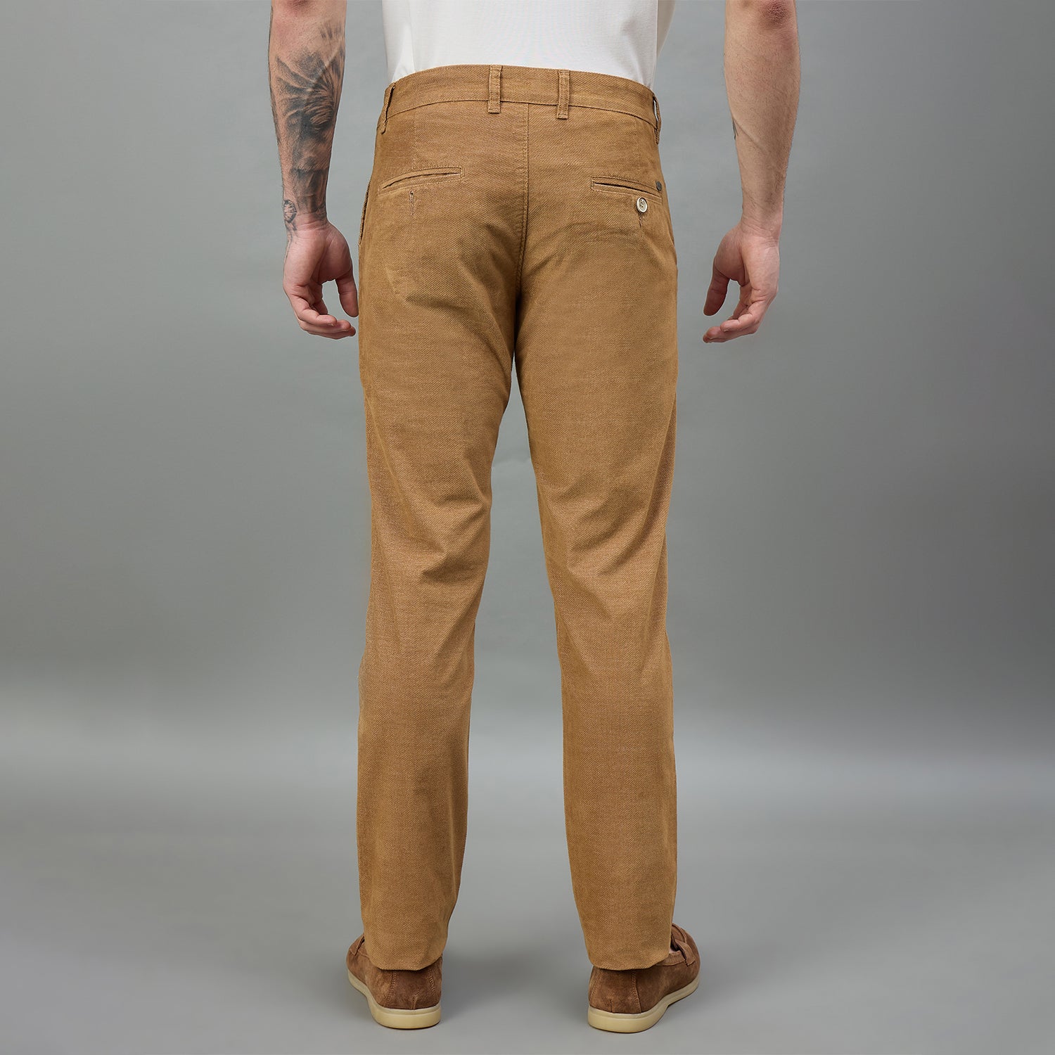 Duke Urban Men Flatfront Narrowfit Non-denim Casual Trouser (SDT4636)