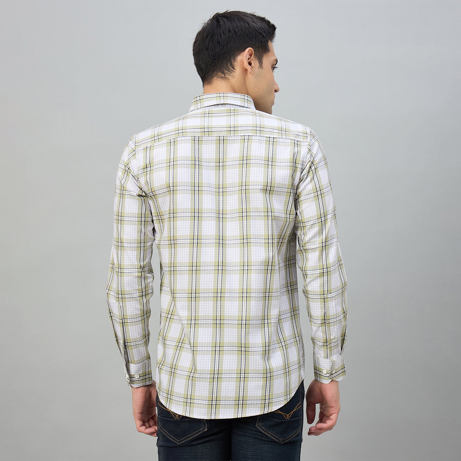 Duke Men Slim Fit Full Sleeve Oxford Cotton Shirt (SDO5CKDE)
