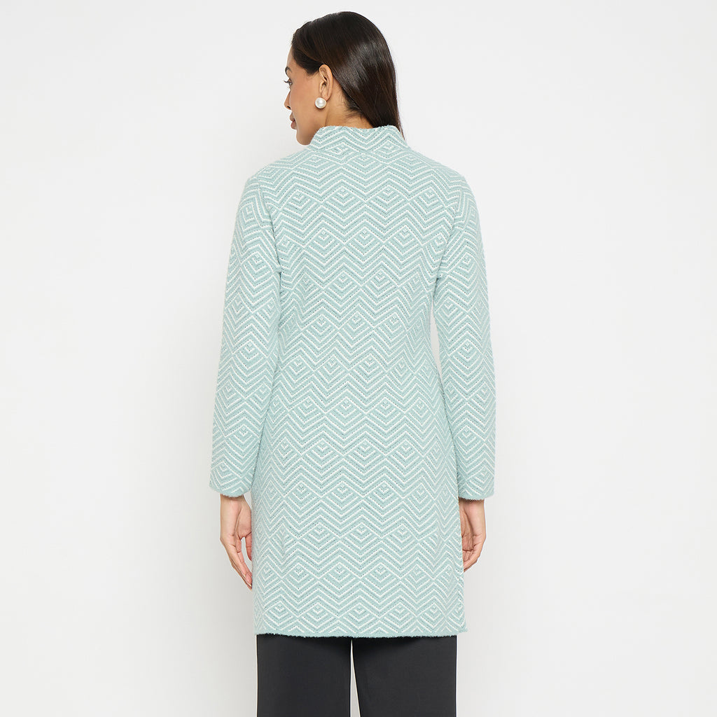Duke Stardust Women Full Sleeve Round Neck Long Coat (SDS1208)