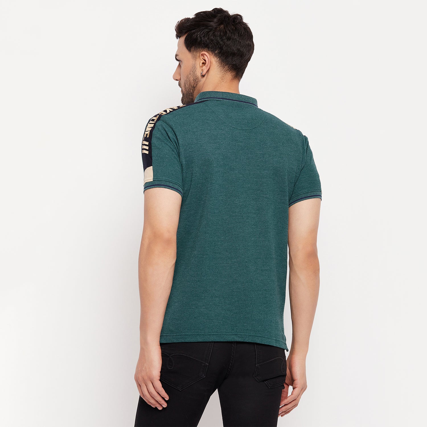 Duke Stardust Men Half Sleeve Polo Neck Cotton T-shirt (LF5778)