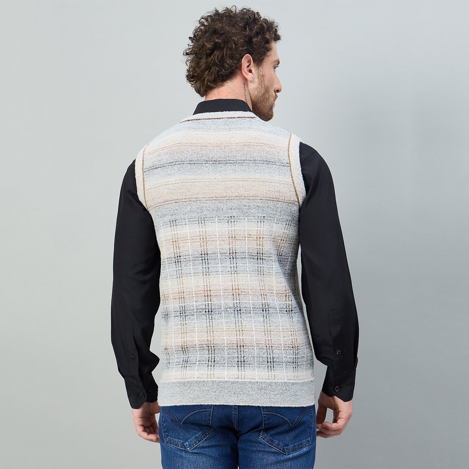 Duke Urban Men V Neck Sleeveless Regular Sweater (SDS2255)