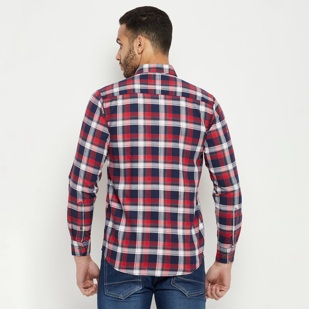 Duke Men Stardust Cotton Full Sleeve Shirt (SDO5CKTB)