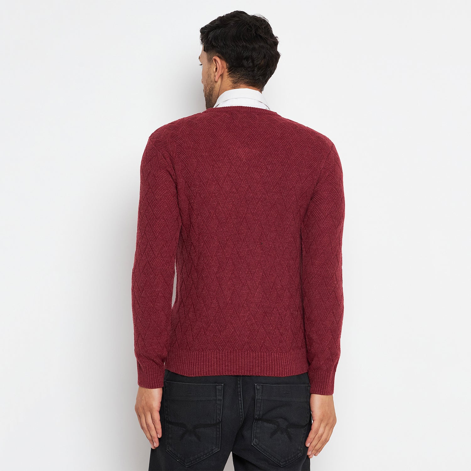 Duke Urban Men Full Sleeve V-Neck Sweater (SDS2047)