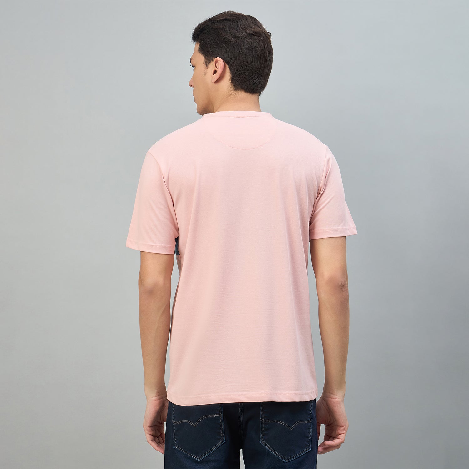 Duke Urban Men Colorblocked Half Sleeve Round Neck Tshirt (LF7613)