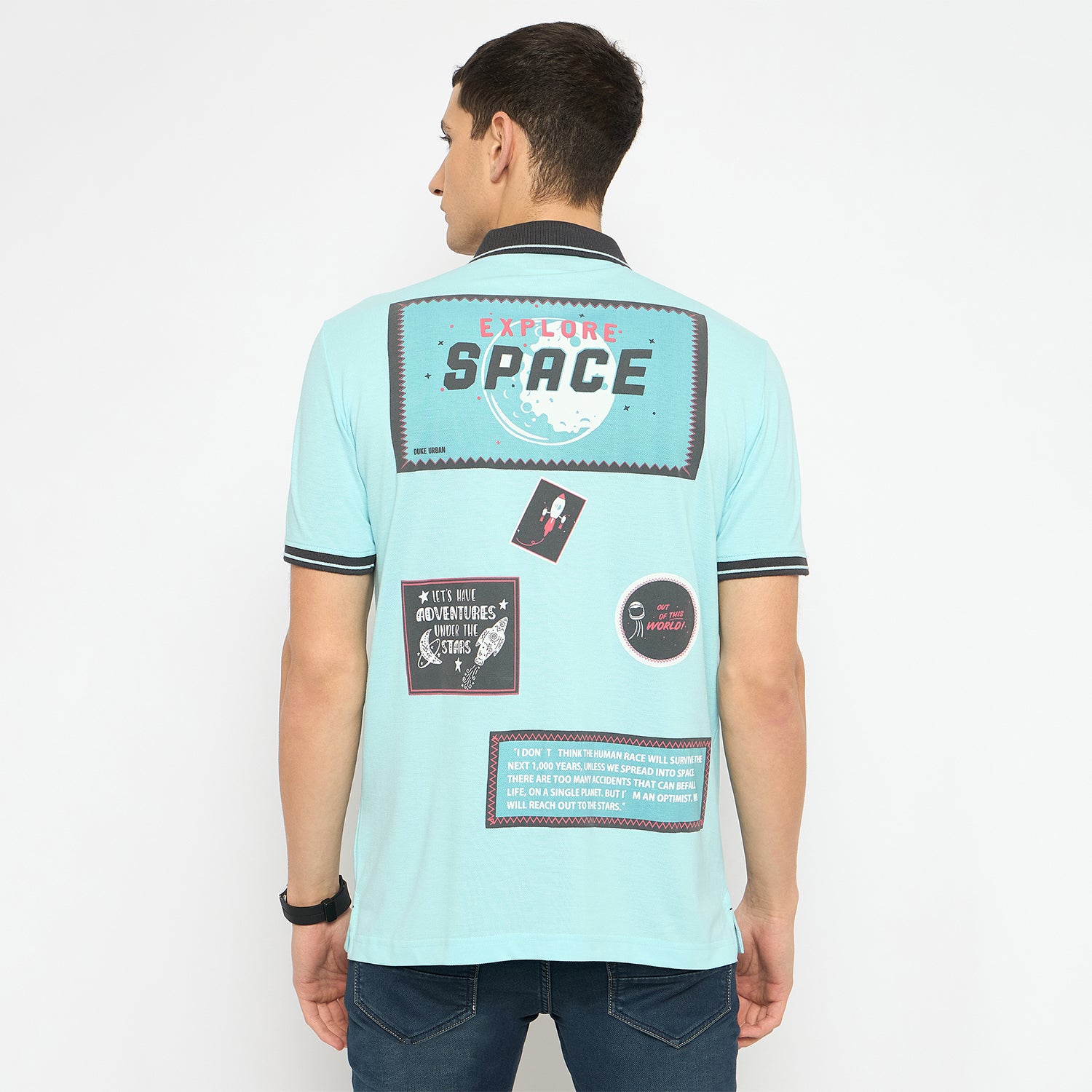 Duke Urban Men Half Sleeve Cotton Tshirt (LF7181)