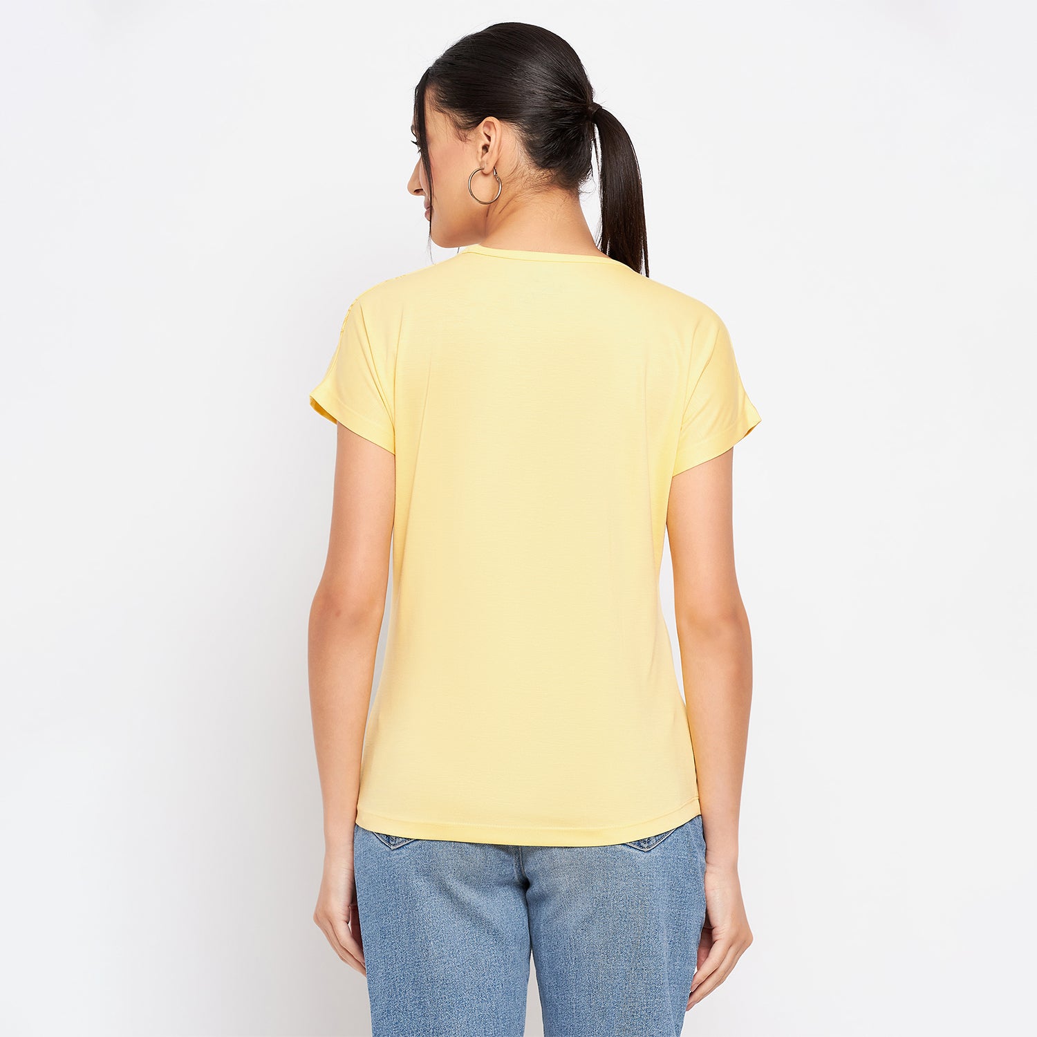 Duke Stardust Women Round Neck Short Sleeve Printed Top (LFX895)