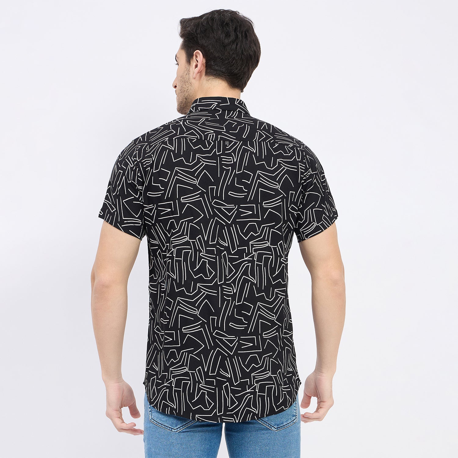 Duke Urban Men Half Sleeve Cotton Shirt (SDO2PRRD)