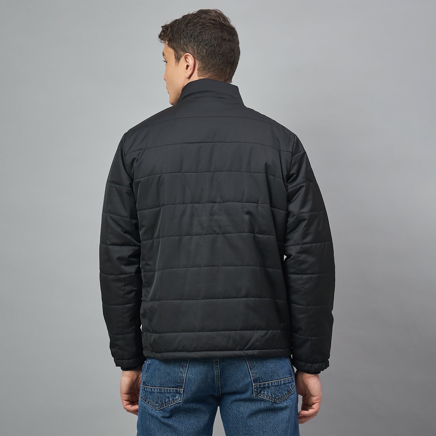 Duke Urban Men Fulll Sleeve High Neck Puffer Jacket (SDZ3118)