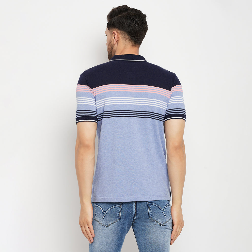 Duke Stardust Men Half Sleeve Polo Neck Cotton T-shirt (LF5722)
