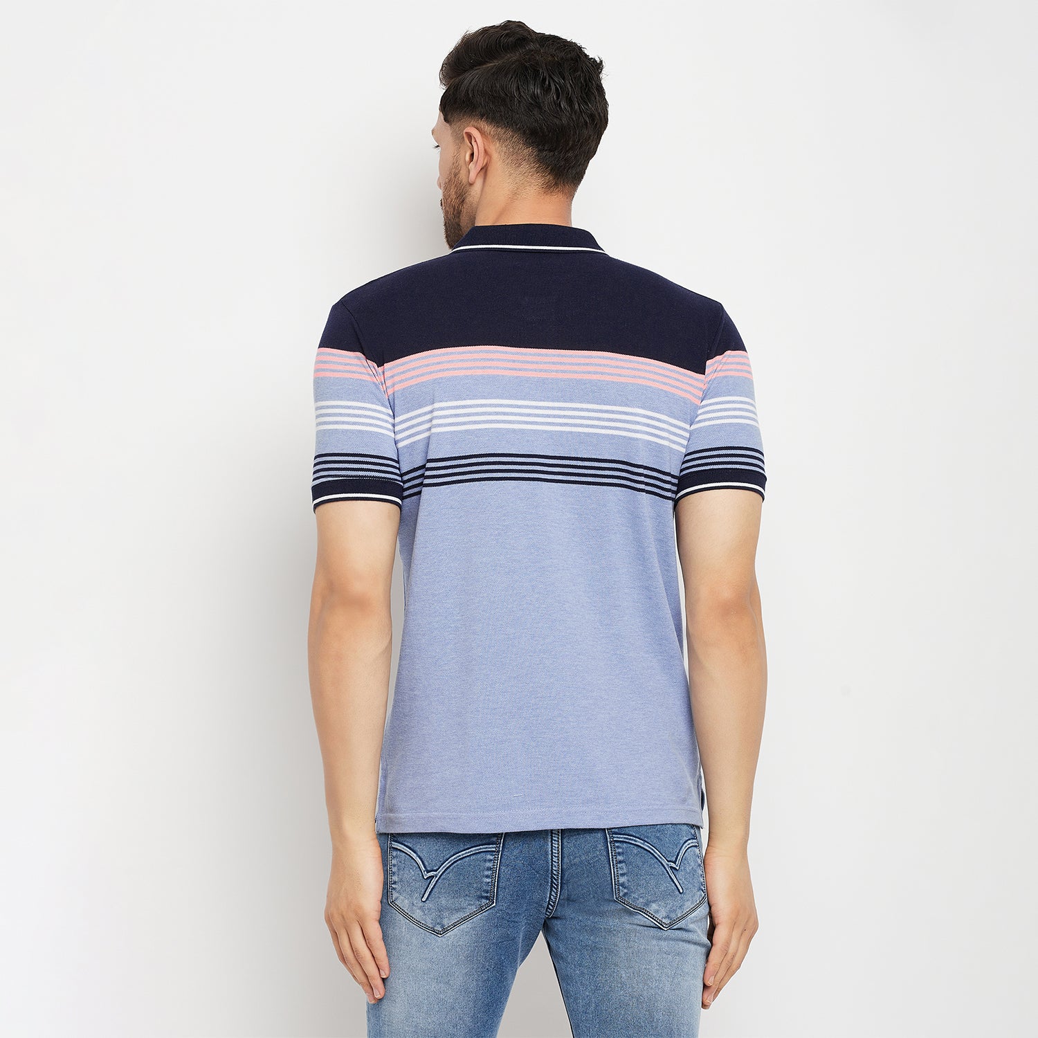 Duke Stardust Men Half Sleeve Polo Neck Cotton T-shirt (LF5722)