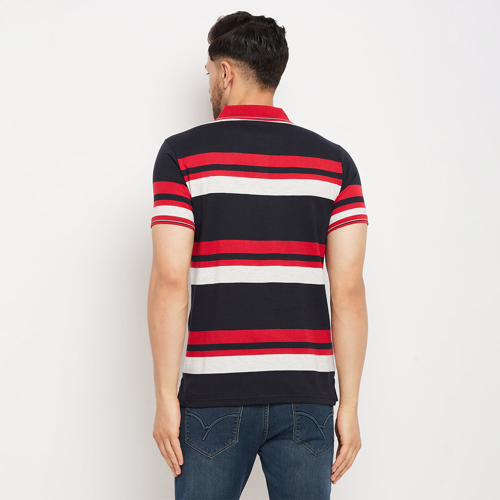 Duke Stardust Men Half Sleeve Polo Neck Cotton T-shirt (LF5845)