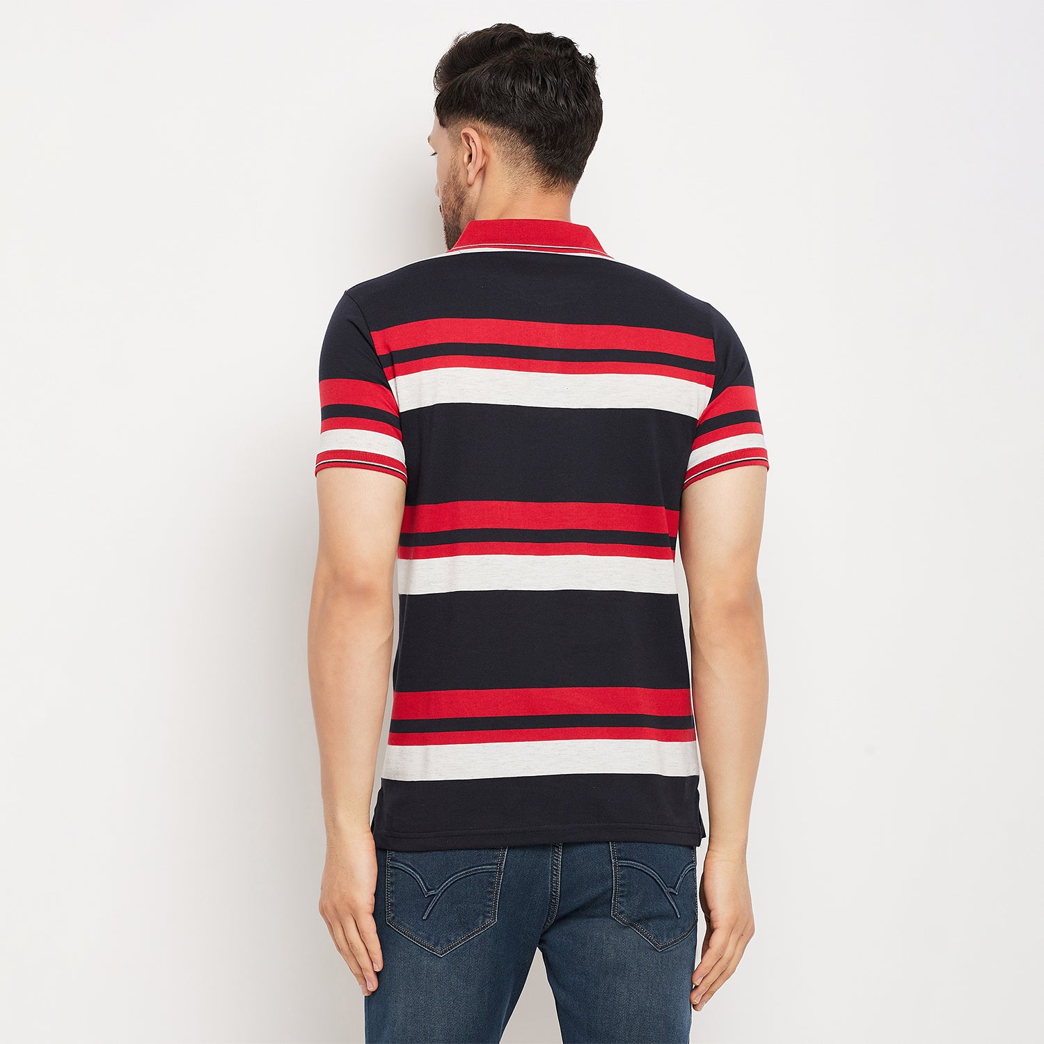 Duke Stardust Men Half Sleeve Polo Neck Cotton T-shirt (LF5845)
