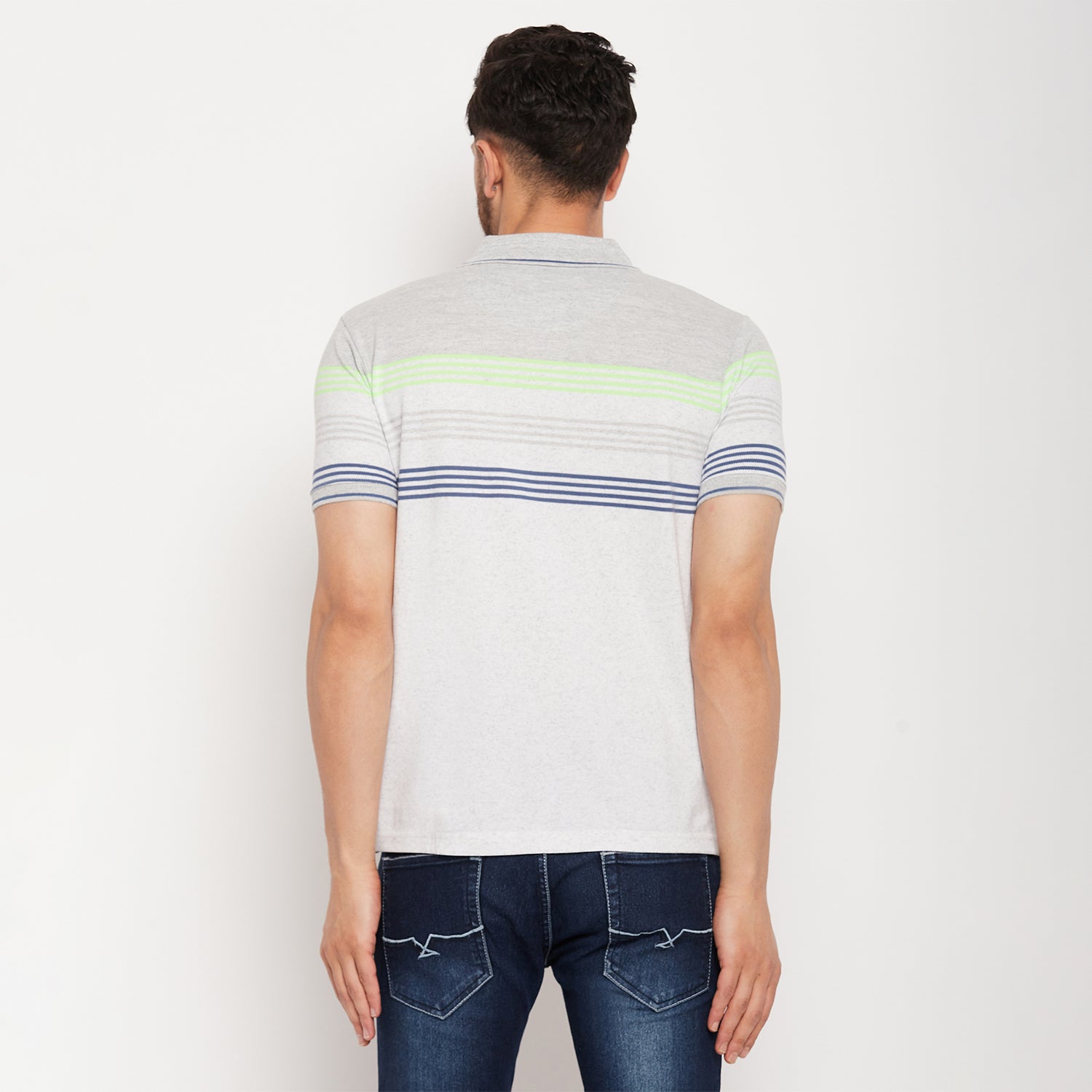 Duke Stardust Men Half Sleeve Polo Neck Cotton T-shirt (LF5722)