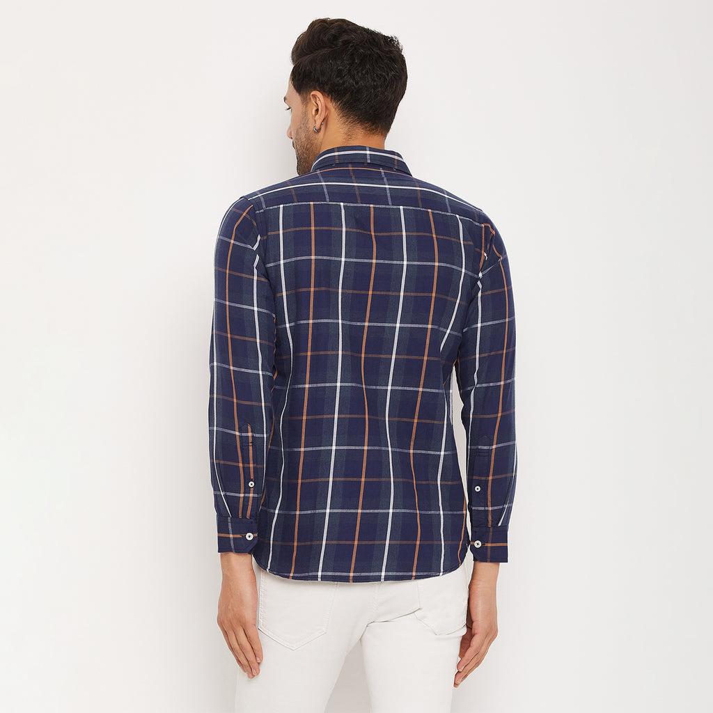 Duke Men Stardust Cotton Full Sleeve Shirt (SDO8991)