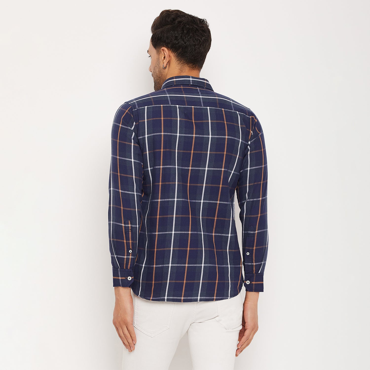 Duke Men Stardust Cotton Full Sleeve Shirt (SDO8991)