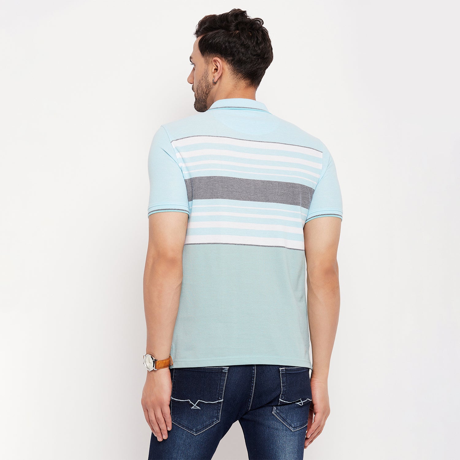 Duke Stardust Men Half Sleeve Polo Neck Cotton T-shirt (LF5880)