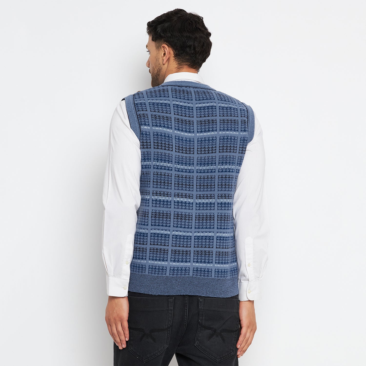 Duke Urban Men Sleeveless V Neck Sweater (SDS2028)