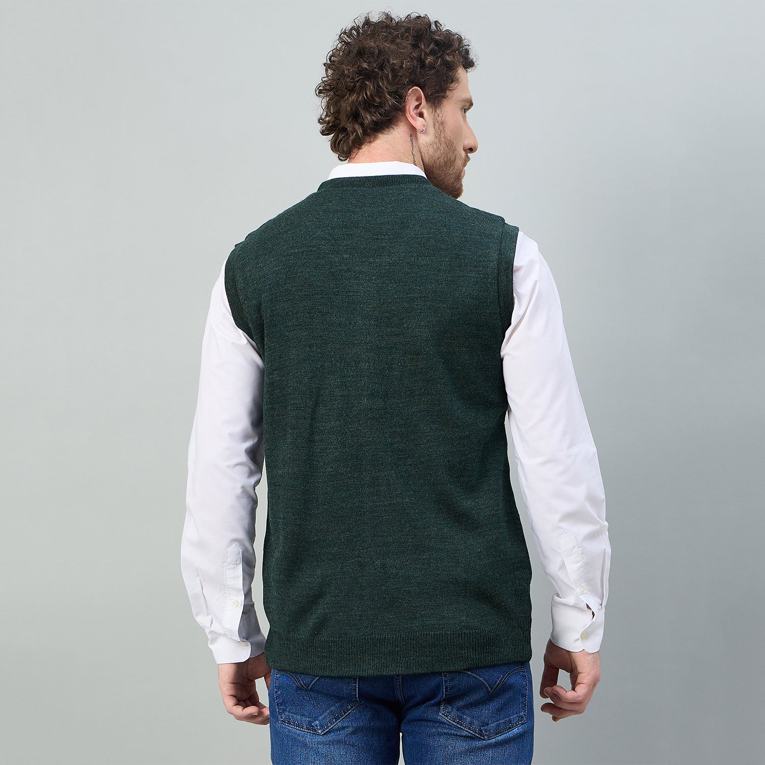 Duke Urban Men V Neck Sleeveless Reversible Sweater (SDS2274)