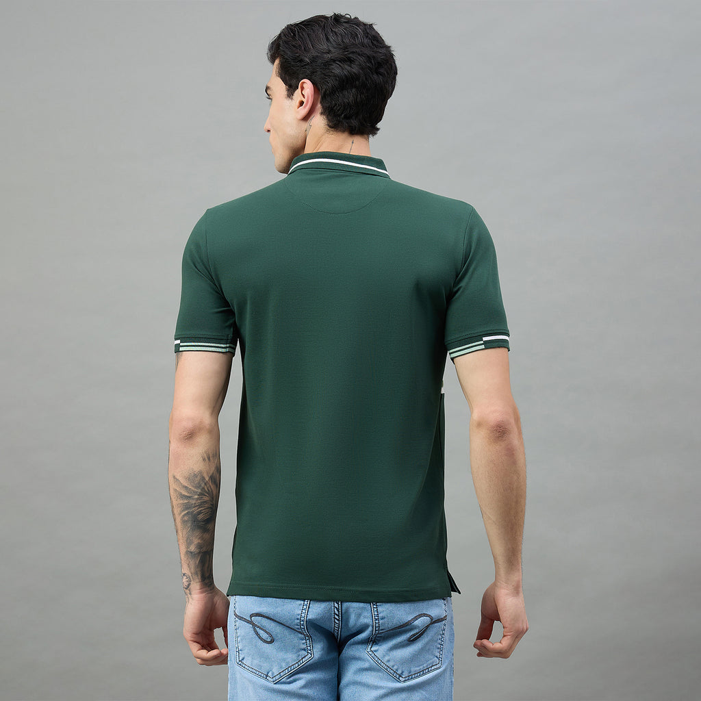 Duke Urban Men Half Sleeve Printed Slim fit Polo T-Shirt (LF7660)