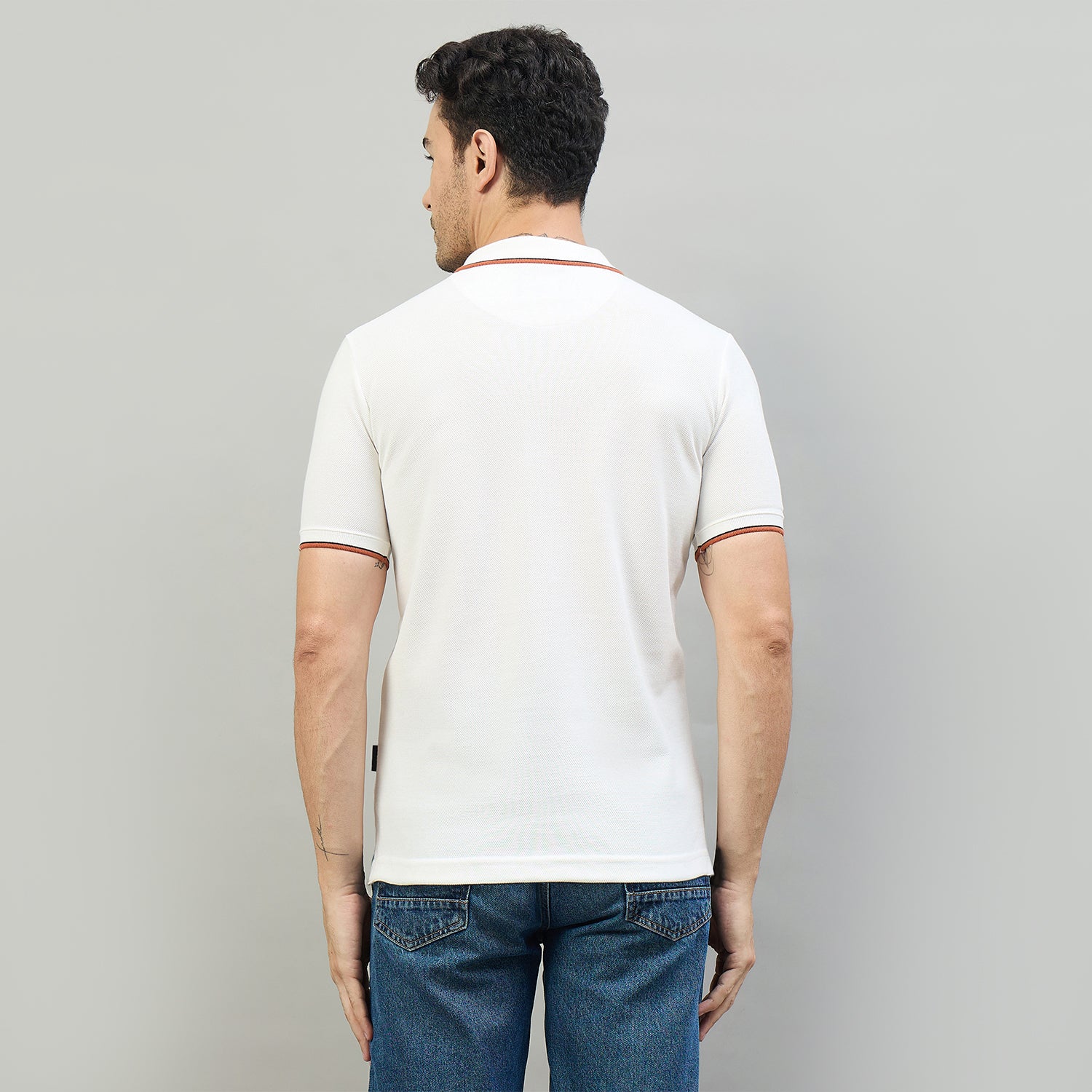 Duke Urban Men Half Sleeve Cotton Smart Fit Casual T-shirt (LF7966)