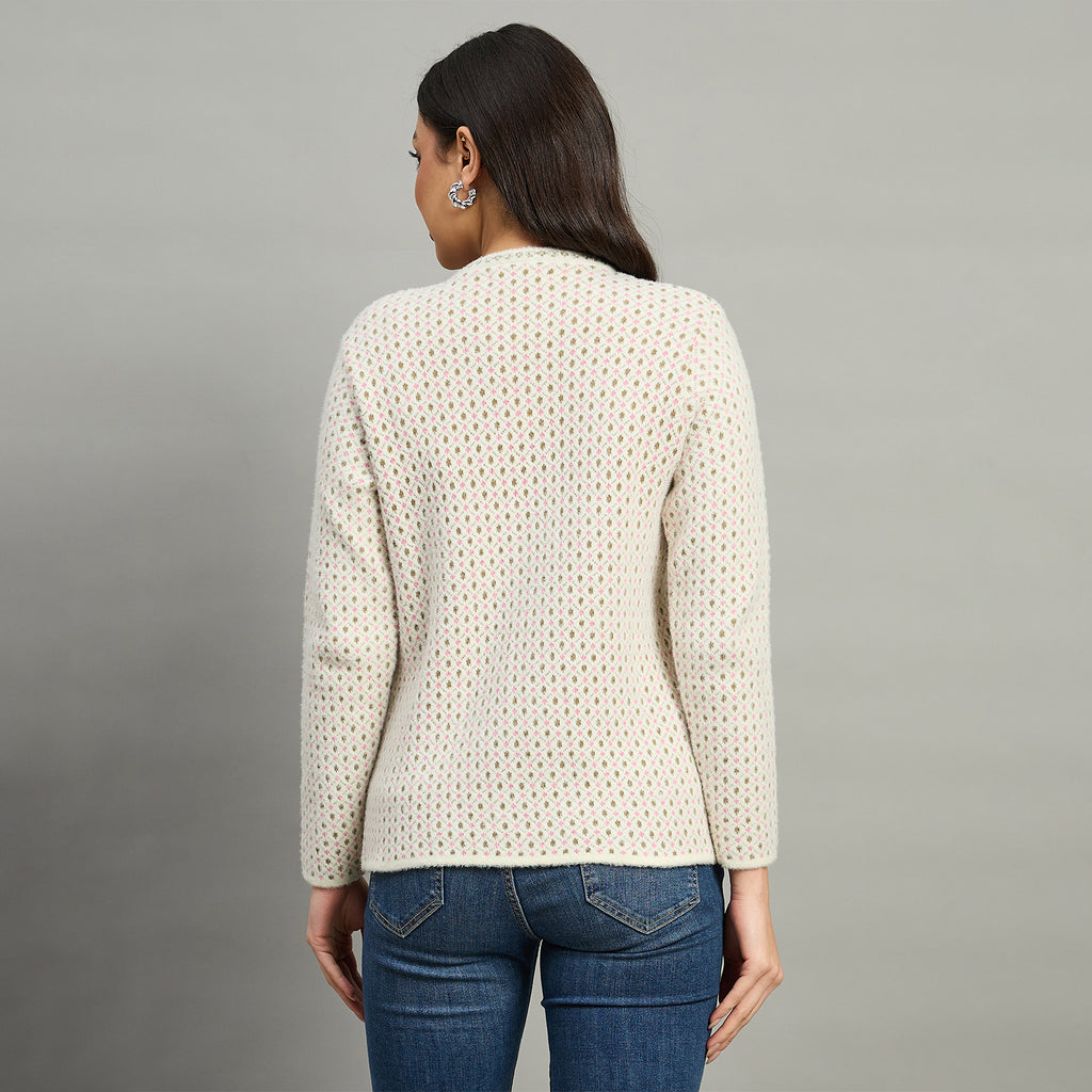 Duke Urban Women Full Sleeve Front Open Regular Cardigan (SDS1337)