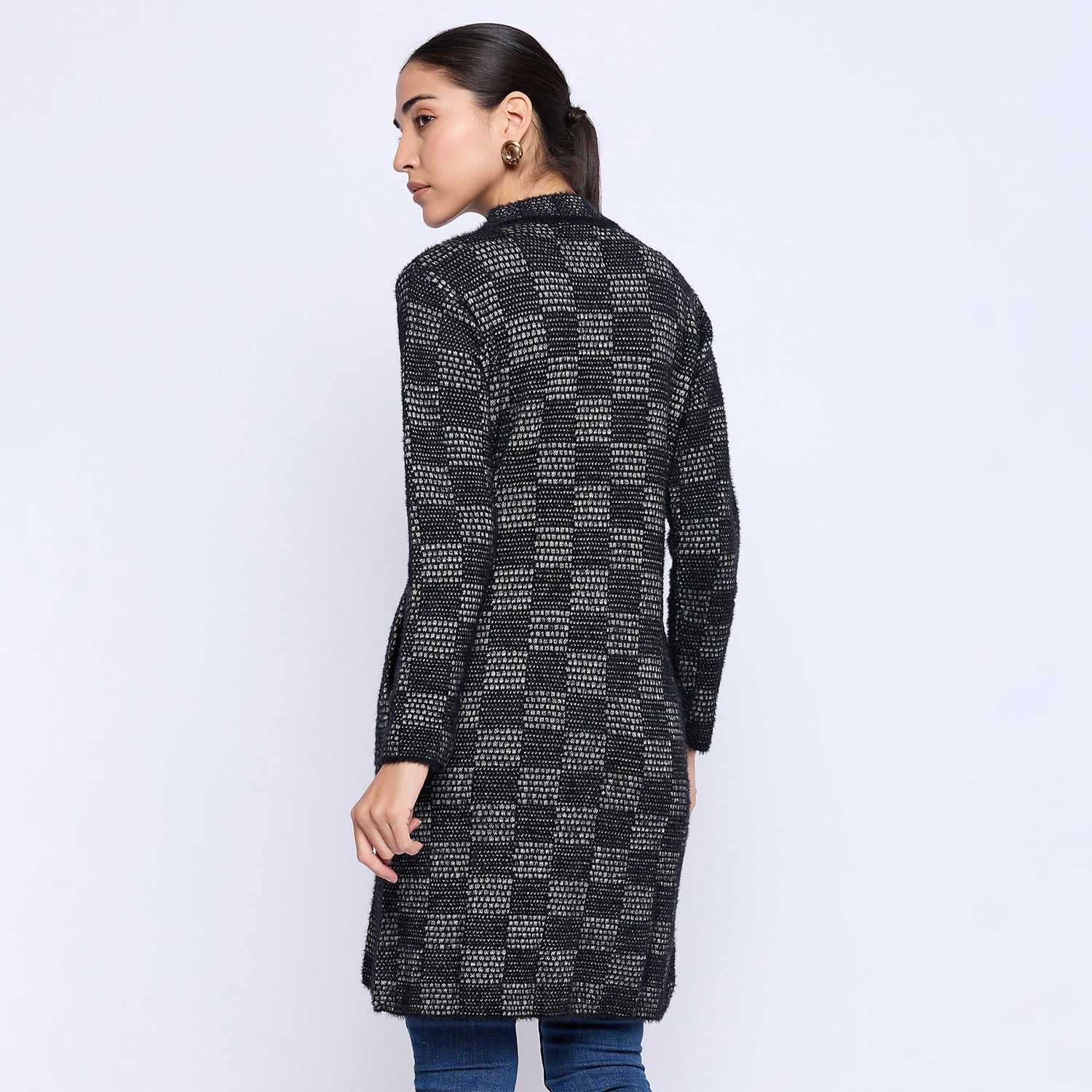 Duke Urban Women Full Sleeve Round Neck Long Coat (SDS1206)